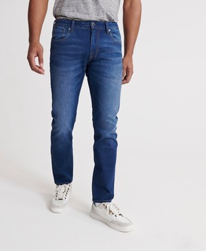 Superdry 03 Tyler Slim Férfi Farmer Sötét Kék | QPDVF5104